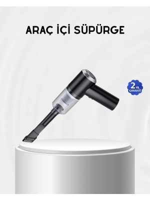 Azrlya Kablosuz El Süpürgesi – Araç Içi Temizlik Için 5500PA Güçlü Emiş, USB Şarjlı