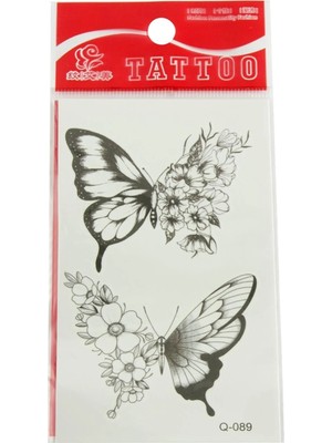 Bijuteri Net Kelebek Tattoo Dövme Sticker