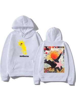 Tarzsokak Beyaz Unisex Beni Unutma Güneş Yanığı Turu Dominik Fike Hoodie Streetwear Trend Boy Giyim Yüksek