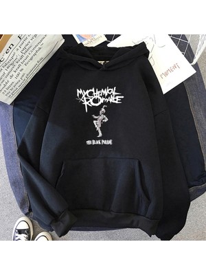 Tarzsokak Siyah Unisex Benim Kimyasal Romance Punk Band Lar Siyah Parade Hoodie