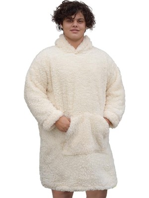 Özgüner Oyuncak Pabtex,wellsoft,giyilebilir Battaniye,kapüşonlu Sweetshirt,battaniye,kollu Battaniye