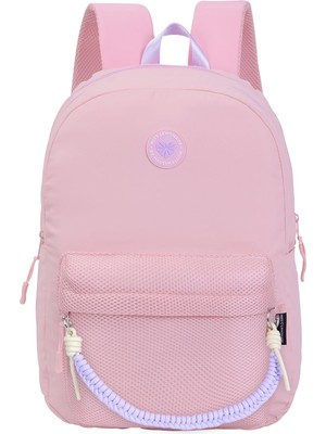 1001 Backpack Meshy Pınk Sırt Çantası