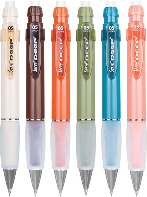 Serve Deep Mekanik Kurşun Kalem, Toprak Tonları, 0.5 Mm, 6'lı Kutu