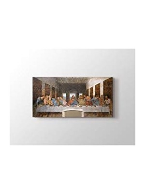 1001 Leonardo Da Vinci - Son Akşam Yemeği Tablo-40 x 60 cm Yatay
