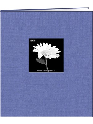 1001 Pioneer Kumaş Çerçeve Post Bound Scrapbook Albüm 22 x 28 Cm, Gök Mavisi