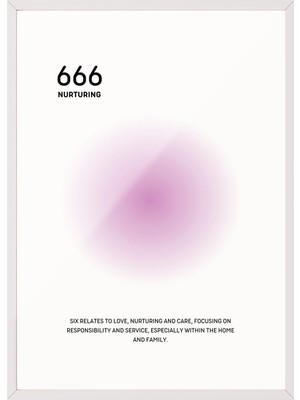 1001 Beyaz Çerçeveli Duvar Tablosu 666 Nurturing – Soft Pembe Tonlar Salon Dekoru, 10 x 15
