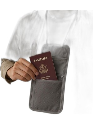 1001 Çok Gözlü Askılı Pasaportluk Gri