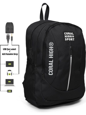 1001 Sport Sırt Çanta (Usb ve Aux Soketli)