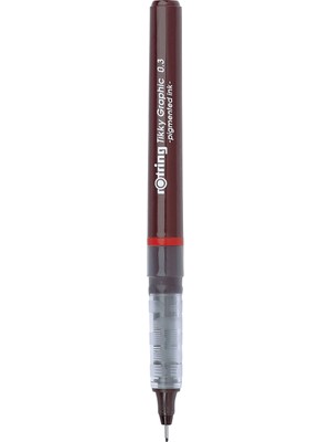 1001 1904753 Tikky Grafik Fiber Uçlu Kalem, Siyah Mürekkep, Kahverengi Gövde, 0.3 mm