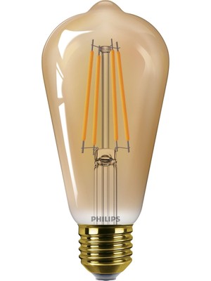 1001 Ledclassic E27 Lamba, Altın, 40 W Yerine Geçer, Sıcak Beyaz (1800 Kelvin), Dekoratif Lamba