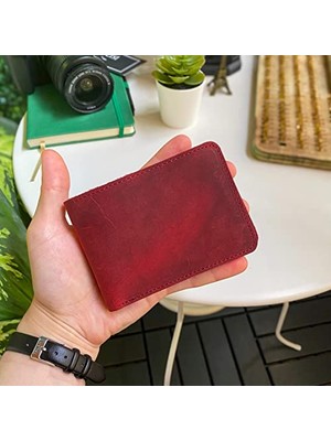 1001 Tulipa - Hakiki Deri Naturel Klasik Bifold Ince Tasarım Erkek Cüzdan, Gündelik Kullanım
