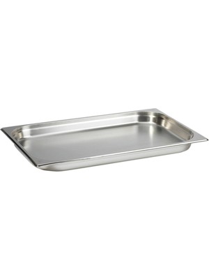 1001 Paslanmaz Çelik Gastronom/gastronorm Küvet Gn 1/1-40 (53 x 32,5 x 4 Cm)
