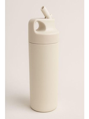 1001 304 L Çelik Krem 500 ml Pipetli Matara Suluk CIN414BY