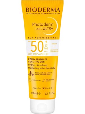 1001 Photoderm Lait Ultra SPF50+ Tüm Ciltler Için Çok Yüksek Korumalı Süt Formda Yüz, Vücut Güne