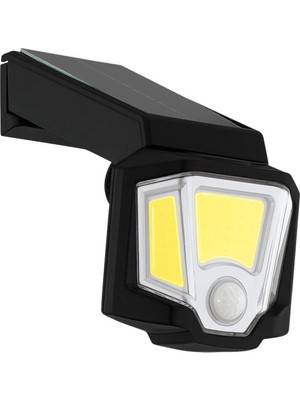 Eglo 48835 Dış Mekan Güneş Enerjili Siyah Plastik Sensörlü Solar Aydınlatma LED : 10W Boy: 17 C