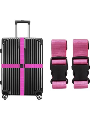 1001 Tarix Valiz Bavul Emniyet Kemeri 2 Adet (Pembe)