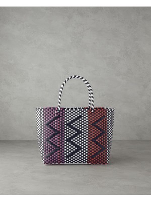 1001 Belinda Plaj Çantası, Kahverengi, 20 x 20 x 14 cm