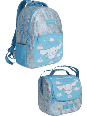 1001 Cinnamoroll Temalı Lisanslı Premium 2'li Okul Seti Sırt Çantası-Beslenme Çantası