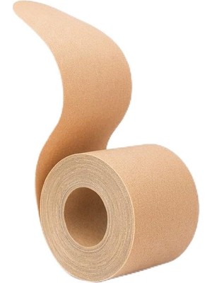 1001 Nutrabella Görünmez Göğüs Lifting Bandı, Ten Rengi, 5 cm x 5 Metre, Güçlü Yapışkan, Terle