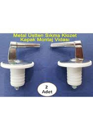 1001 Metal Klozet Kapak Vidası Üstten Sıkmalı