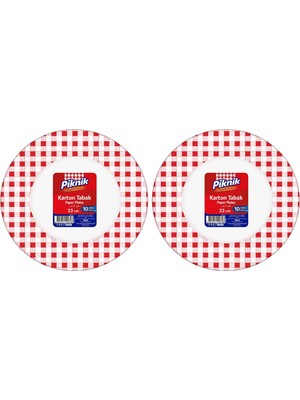 1001 Kullan-At Karton Tabak 21 cm Büyük 10'lu 1495 2li Paket