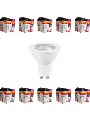 1001 GU10 LED Ampul 4.5W 6500K Beyaz Işık – 350LM, 36° Işık Açısı, 10'lu Ekonomik Paket, Enerji