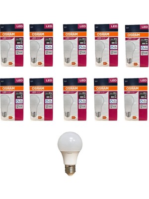 1001 8.5 Watt LED Ampul 6500K Beyaz E27-10 Adet
