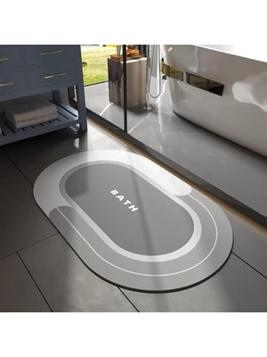 Frefly Store Banyo Paspası - Süper Emici Kaymaz Hızlı Kuruyan Lekeye Dayanıklı Halı - Dış Mekan Küvet Duş Odası Için Kolay Bakım 58 cm