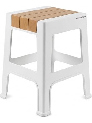 Frefly Store Kaymaz Tabanlı Ev Ofis Taburesi - 120 kg Taşıma Kapasiteli Kaymaz Banyo Taburesi - Çocuk Taburesi - 35X45X40 cm (Büyük Turuncu)