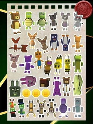Frefly Store Super Bear Adventure Çocuk Sticker Seti 35 Adet | Renkli & Eğlenceli | Suya Dayanıklı