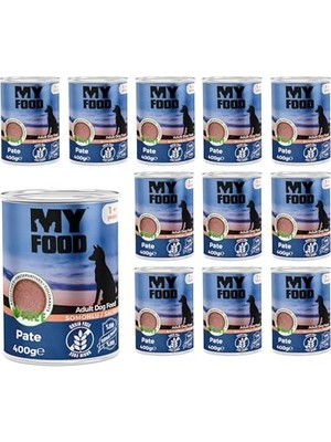 Frefly Store Myfood Yetişkin Köpek Somonlu Pate 400 gr x 12 Adet