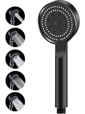 Frefly Store Turbo Duş Başlığı, Yüksek Basınçlı El Duşu, 5 Fonksiyonlu Duş Başlığı 1.sınıf Kaliteli Malzeme