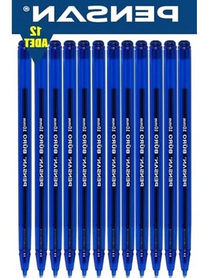 Frefly Store Büro Tükenmez Kalem 1.0 mm Mavi 12'li