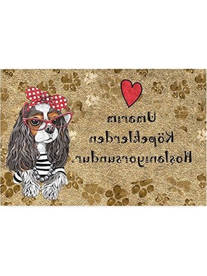 Frefly Store Dekoratif Kapı Önü Paspası, 45X70 cm Tasarımı ile Dış Mekan Kullanımı Için
