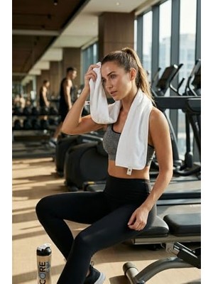 Frefly Store %100 Bambu 30X90 cm Premium Spor Havlusu - Yüksek Emici Fitness ve Gym Ter Havlusu