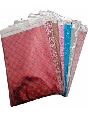 Frefly Store Kendinden Bantlı Metalize Hediye Paketi, 12 x 17 Cm, 100 Adet