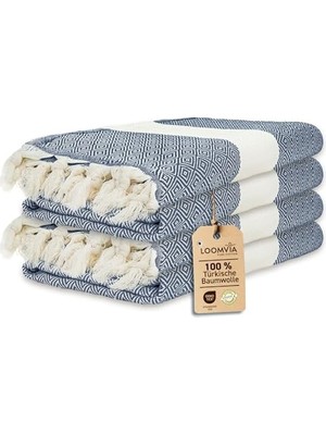 Frefly Store 4'lü Paket -%100 Pamuk Peştamal 100X180 Cm, Havuz ve Plaj Havlusu, Spor Havlusu, Hızlı Kurur ve Koku Yapmaz, Eci, Hafif ve Kompakt, Gök Mavisi