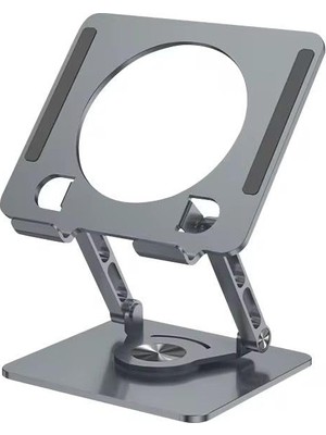 Frefly Store 360 Derece Dönebilir Laptop ve Tablet Standı – Paslanmaz Çelik, Ayarlanabilir Yükseklik, Katlanabilir Masaüstü Bilgisayar Standı, iPad ve MacBook Uyumlu Ergonomik Raf-Dizüstü Pc (Tablet Standı)