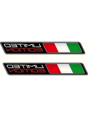 Frefly Store 3D Italyan Bayrağı Tasarımlı Sticker - Limited Edition