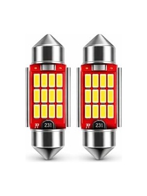 Frefly Store 41MM C5W Sofit LED Ampul - Beyaz Plaka ve Tavan Lambası - Canbus Arıza Lambası Yakmaz (2 Adet)