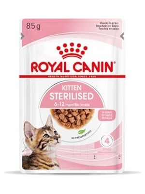 Frefly Store Royal Canin Kitten Gravy Sterilised Kısırlaştırılmış Yavru Kedi Konservesi 85 gr