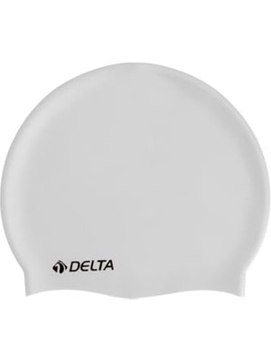 Frefly Store Delta Silikon Bone  Yüzücü Havuz ve Deniz Bonesi (Düz Renk),beyaz