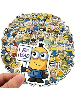 Frefly Store 50'li Minions Minyonlar Sticker Set Laptop Notebook Tablet Sticker Seti