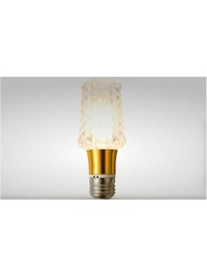 Frefly Store Sarı Işık 4W Kristal LED Ampul E27, Dekoratif Tasarım