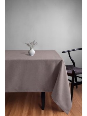Frefly Store Keten Dokulu Masa Örtüsü – Açık Vizon, 140X260 cm