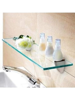 Frefly Store 12X50 cm Boyutunda Cam Etejer Rafı, Şık ve Kullanışlı