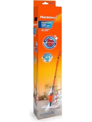 Frefly Store Macro Max Fashion Çift Taraflı Sprey Mop, Kovasız Pratik Temizlik, 360 Döner Başlıklı Paspas