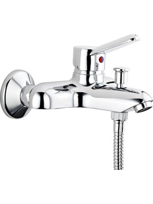 Frefly Store Punto Viva Banyo Bataryası A41045, Duvardan Montaj, Krom, Seramik Kartuşlu, Pirinç Gövde          [enerji Sınıfı A]