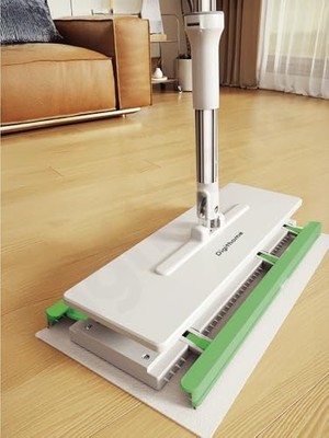 Frefly Store Digithome One Click Akıllı Mop Paleti Xl 32CM Tembel Mop El Değmeden Islak Havlu ve Bez Kullan At Otomatik DGT-101