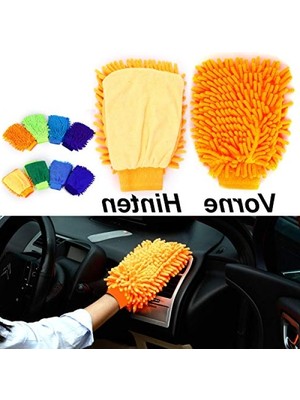 Frefly Store 4 Set Su Geçirmez Mikrofiber Yıkama Eldiveni